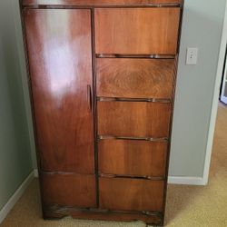 Vintage Art Deco Waterfall Wardrobe