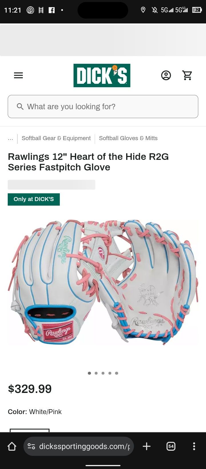 Rawlings 12'in Heart Of The Hide R2G Fastpitch Glove