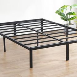 Olee Sleep 18" Heavy Duty Steel Slat Platform Bed Frame