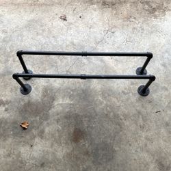 Industrial piping wall racks