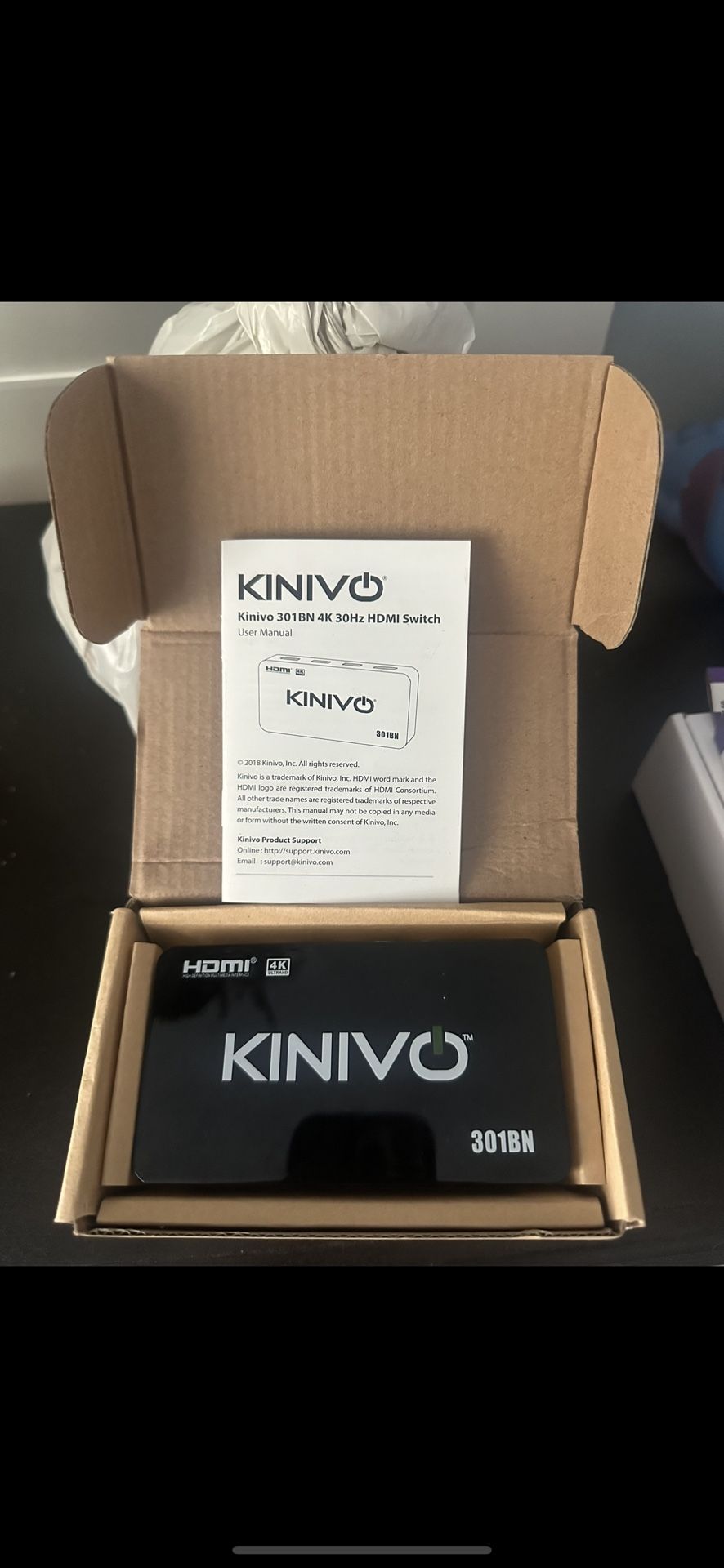 Kinivo 301BN 4K 30Hz HDMI Switch