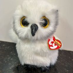 2020 TY Beanie Boos AUSTIN the White Owl Stuffed Animal Toy Plush (6 Inch) 