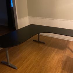 Large black Ikea Desk