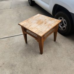 26" sq x 24" tall, heavy, sturdy end table