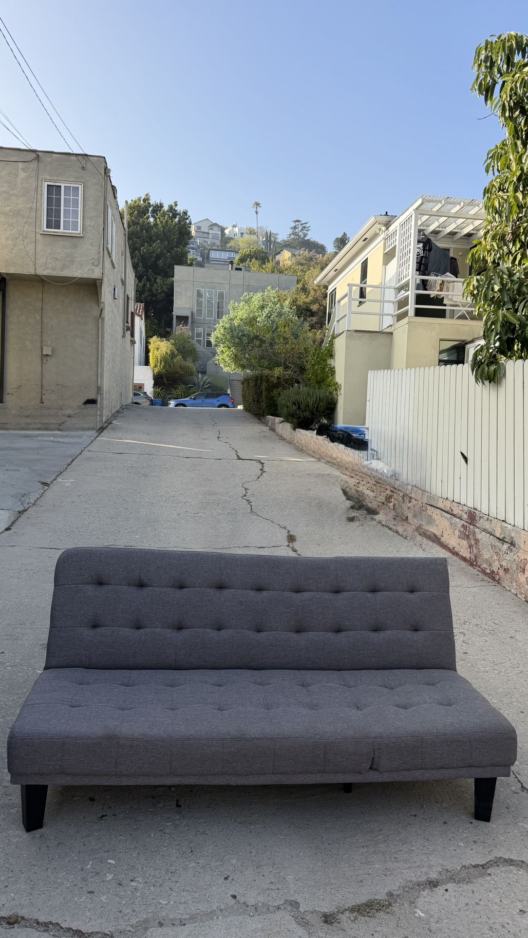 Gray Pullout Futon