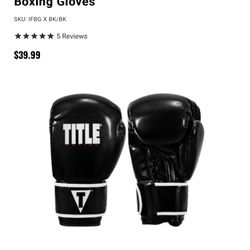 Boxing Gloves And hand wraps (Title Boxing)