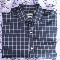 VAN HEUSEN PLAID LONG SLEEVE DRESS SHRT