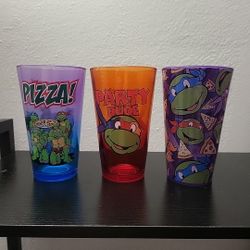 Just Funky Teenage Mutant Ninja Turtles Glasses 2015 Lot Of 3