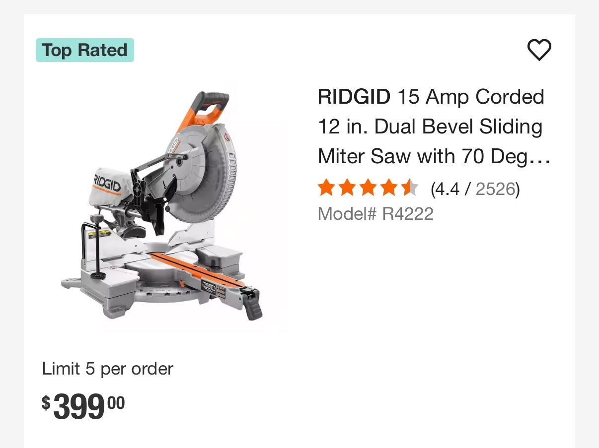 Ridgid Miter saw