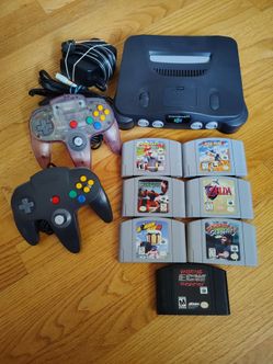 Nintendo 64 Console Bundle with 7 Games