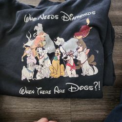 Hoodie Who Needs Diamonds When There Are Dogs