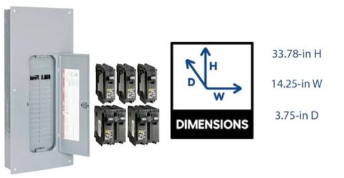 Square D Homeline 225 -Amp 30 -Spaces 60 -Circuit Indoor Convertible Main Lug Plug-On Neutral Load Center.