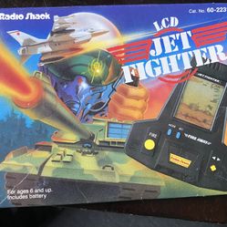 vintage Radio Shack LCD Jet Fighter (also known as the Tandy Jet Fighter or Fire Away) handheld