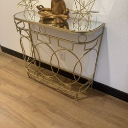 Gold Mirrored Table