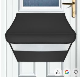 Black Door Mail Slot Cover Draft Stopper