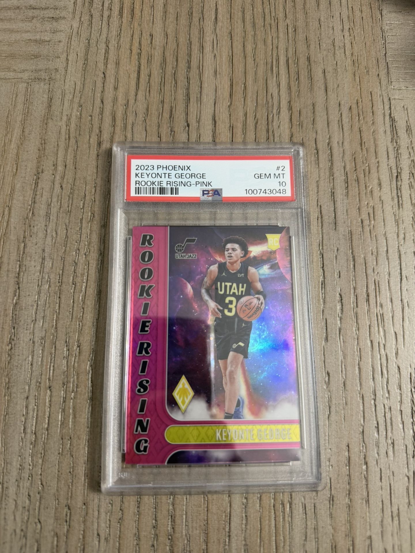 2023 Phoenix Keyonte George – Rookie Rising Pink – PSA 10 GEM MINT – Numbered 58/99