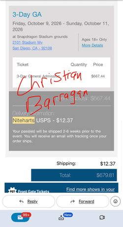 Niteharts (2) 3-Day tickets