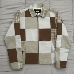 Stüssy Patchwork Zip Jacket Small