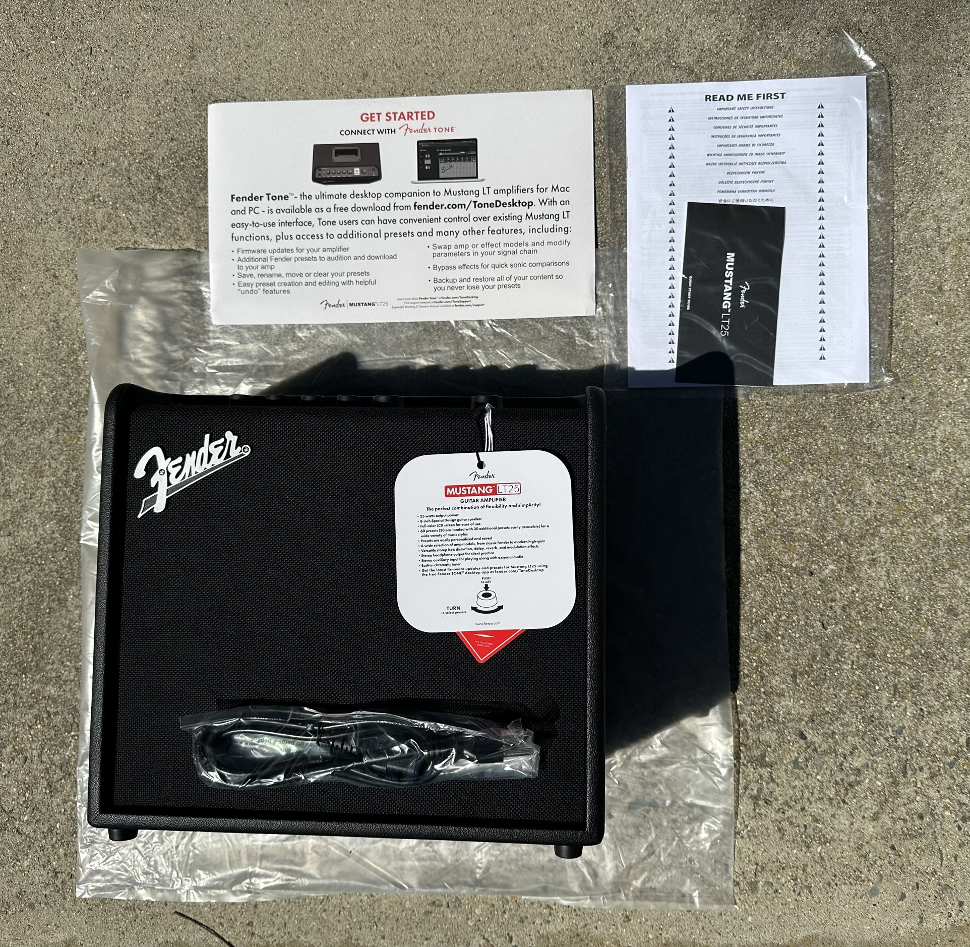 Fender Mustang LT25 25W 1x8 Guitar Combo Amp Black