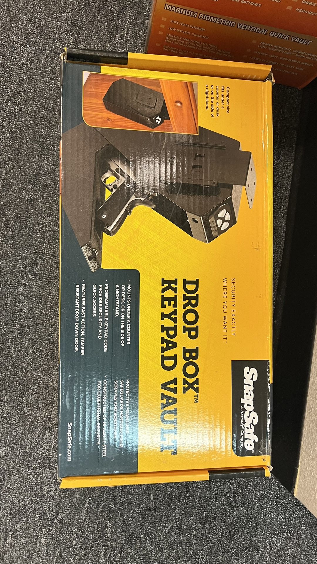 Coffre-fort à Pistolet SnapSafe Drop Box à Clavier électronique