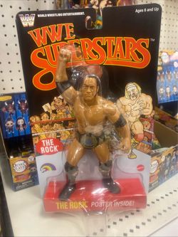 Mattel LJN WWE Superstars Series 3 THE ROCK Chase Black Target IN HAND