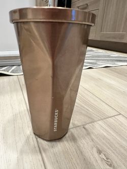 Pretty Rosegold Starbucks Tumbler 