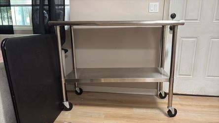 Stainless Steel Rolling Utility Cart - $150 OBO | Pickup Only
