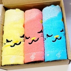 Baby Towels-Bamboo Baby Hand & Face Towels- Pack of 3