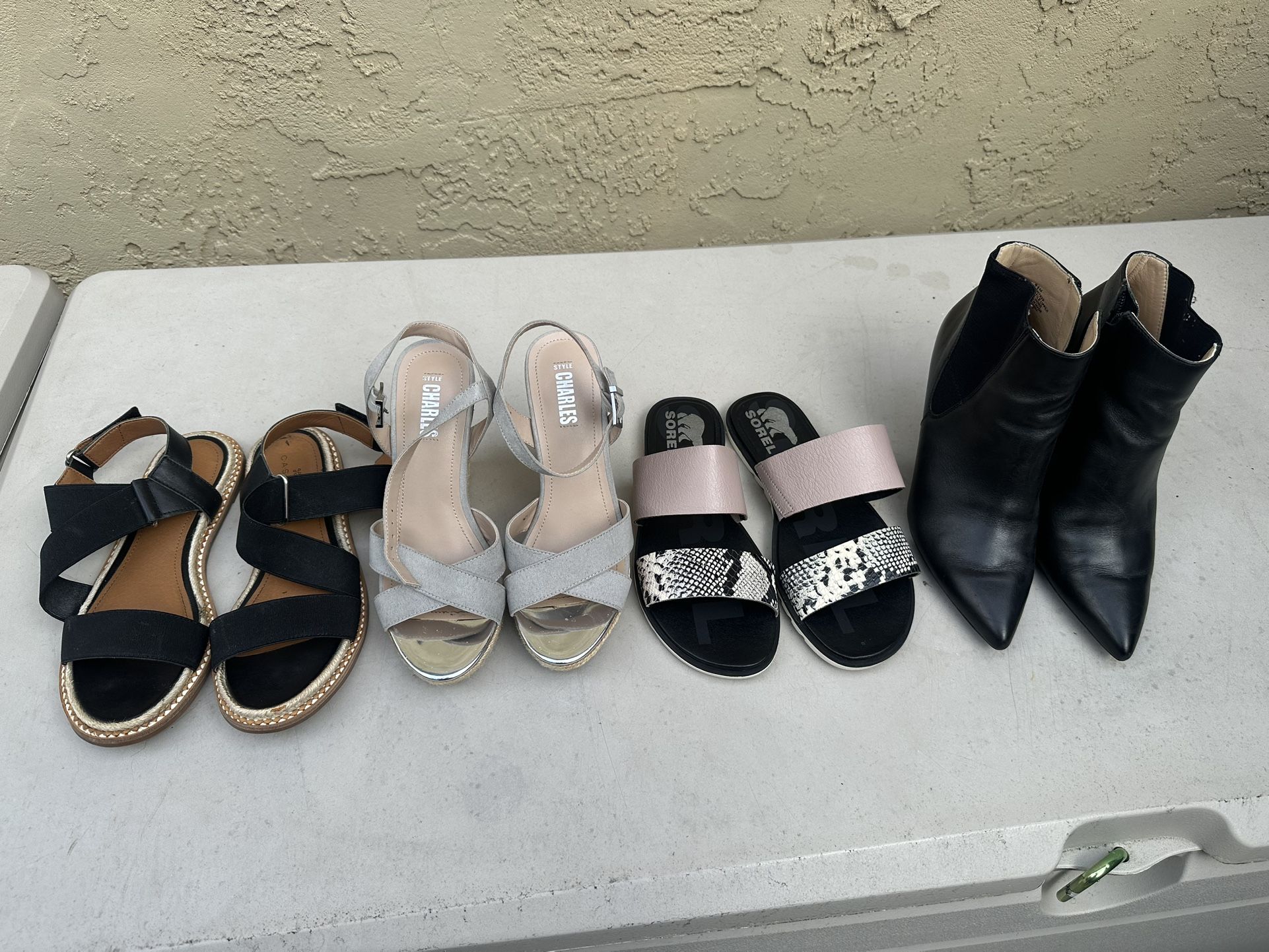 4 pairs of Women Shoes size 6.5 for $25 for ALL (used value over $100)
