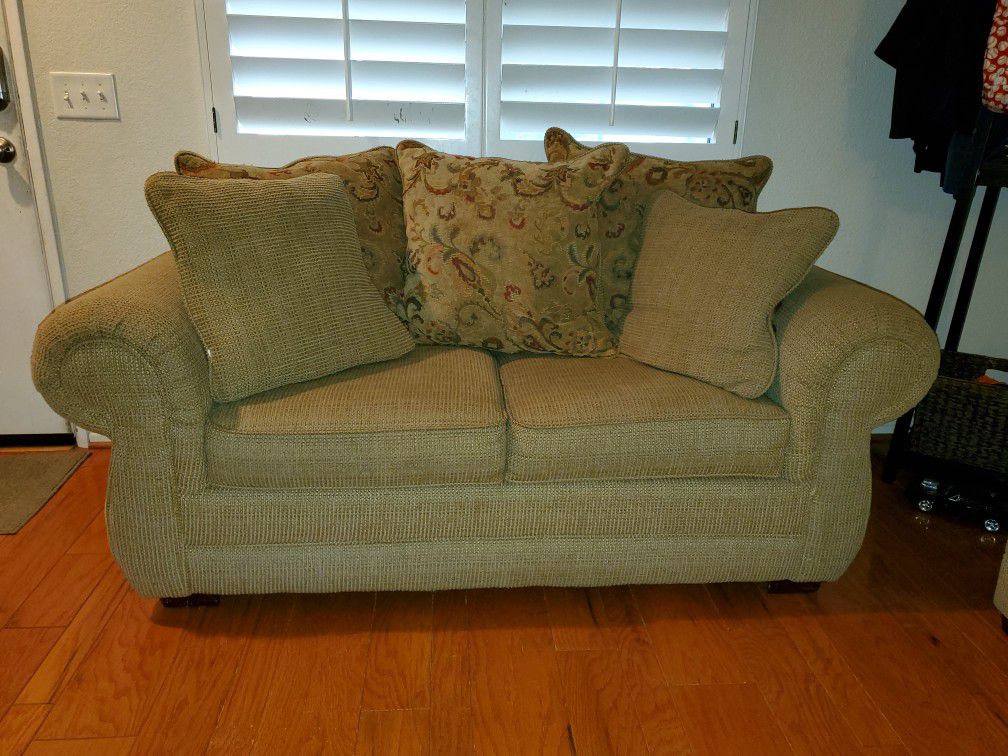 Loveseat, chair, and ottoman ($30 for all 3)