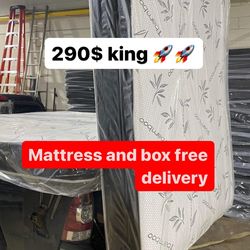 Huge sale for Mattress And Box Twin size #mattress and box 150.$ full 190$ Queen 200$ king 290$. free delivery free set up 708….289…7715… cash or Zell