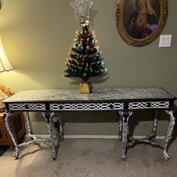Eight Legged 3drawer Custom Floral Print Table $125