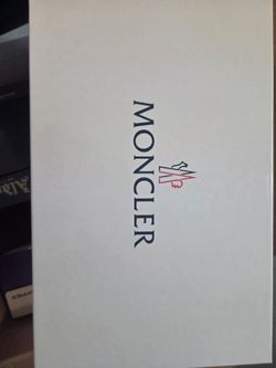 Moncler Monaco Light Blue Striped Leather Sneakers