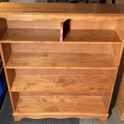 Solid Wood Bookcase  / Bookshelf  / Storage Display Shelves 
