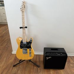 Fender Squier Telecaster And Amp