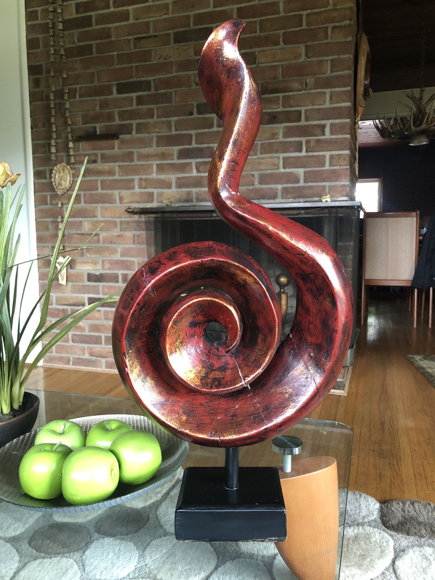 Decor Piece From Pier One (Red Swirl)!