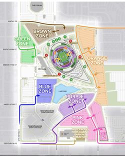 LA Rams Orange Lot Parking