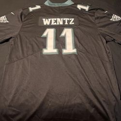 Philadelphia Eagles Wentz #11 Nike On Field Printed NFL Football Jersey Sz Large
