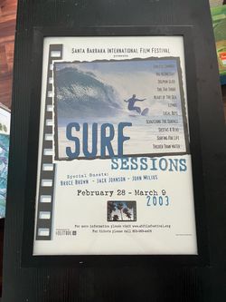 Surf Sessions Framed Event Poster 1x14.5x20.5