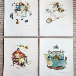 "Four Ages of Love" Lithographs by Norman Rockwell (1953)