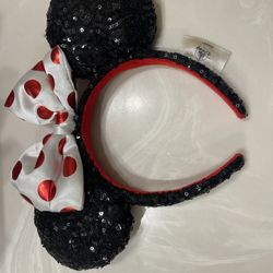 Minnie Mouse Disney Sequin Ears