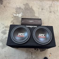Skar Amp & MTX Subwoofers 