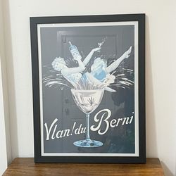 Z Gallerie Vintage Vlan Du Berni Framed Art