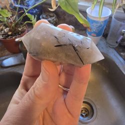 Black Tourmaline In Quartz Crystal 