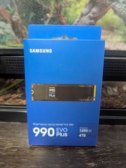 Samsung SSD 990 EVO Plus 4TB, PCIe Gen 4x4 | 5x2 M.2 2280, Up to 7,250 MB/s