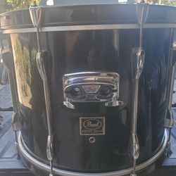 22"pearl Export Bass Drum/kick Gloss Black Brand New Aquarius Ported Heads