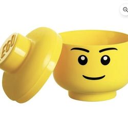Lego Construction Blocks Storage Head Storage Bin with Lid