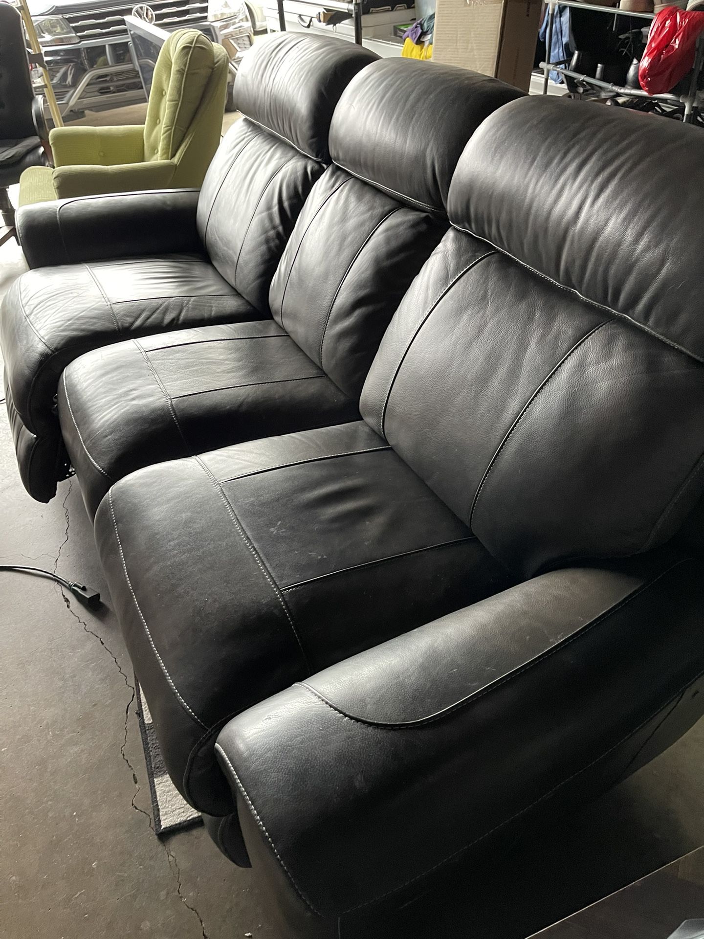 Beautiful Reclining Leather Couch