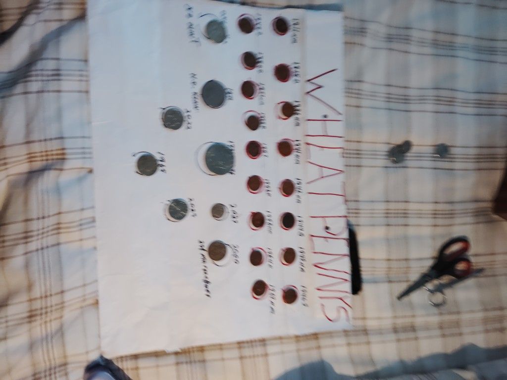 Wheat Pennys  And  2 Dollars One Half 3 Quarter 