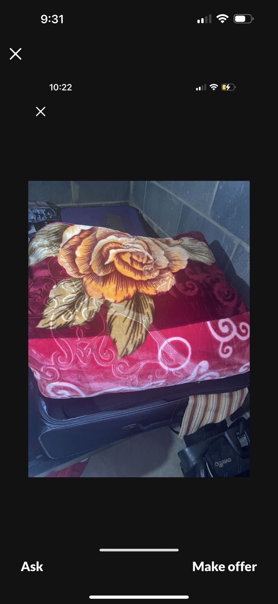 Blanket From Dubai Few Time Used